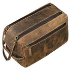 Leder Waschtasche Herren Damen
