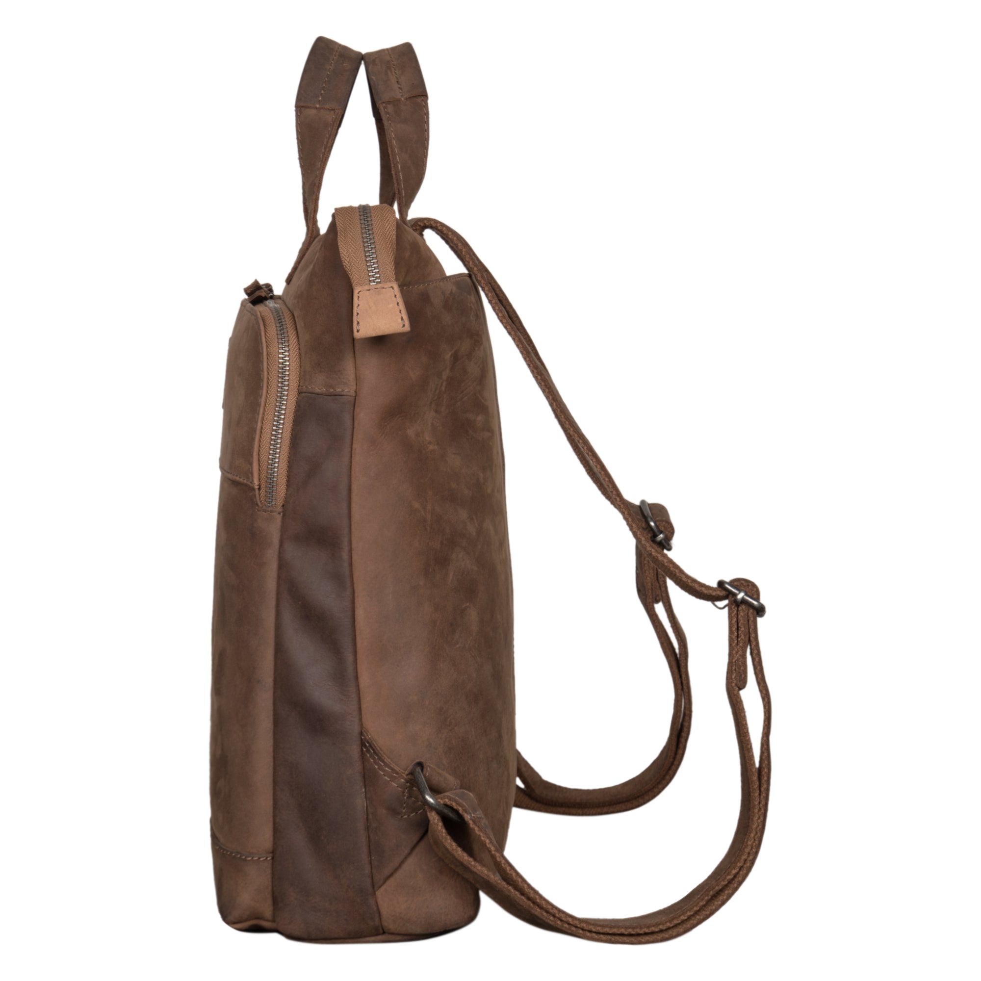 Grosser Leder Daypack mit Laptopfach 16 Zoll