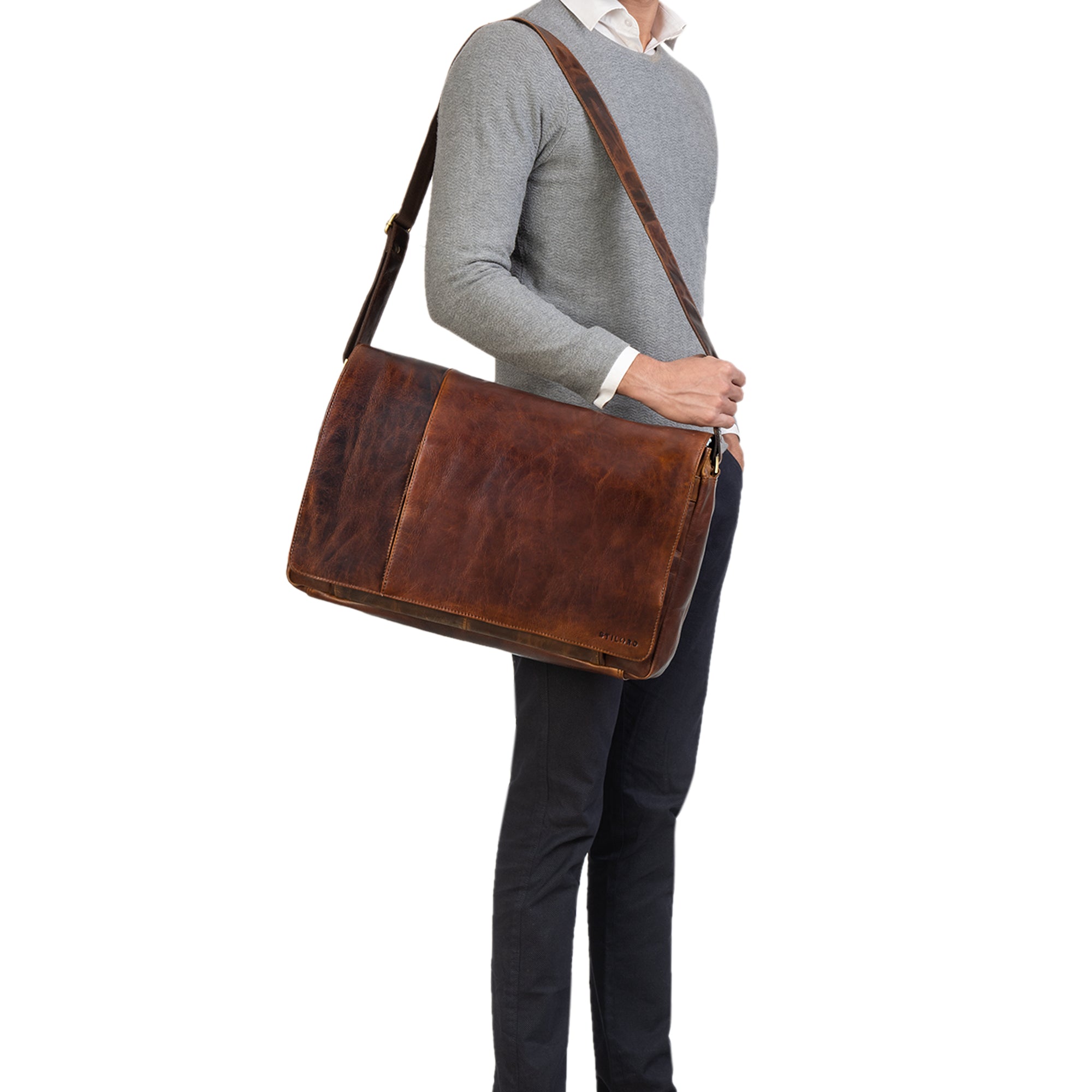 Business Messenger Bag Leder