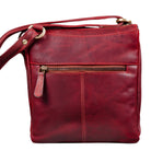 Vintage Leder Handtasche für Frauen rot