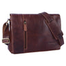 Leder College Bag braun