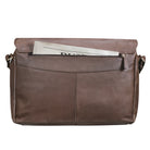 Studententasche Echtes Leder Vintage Retro braun