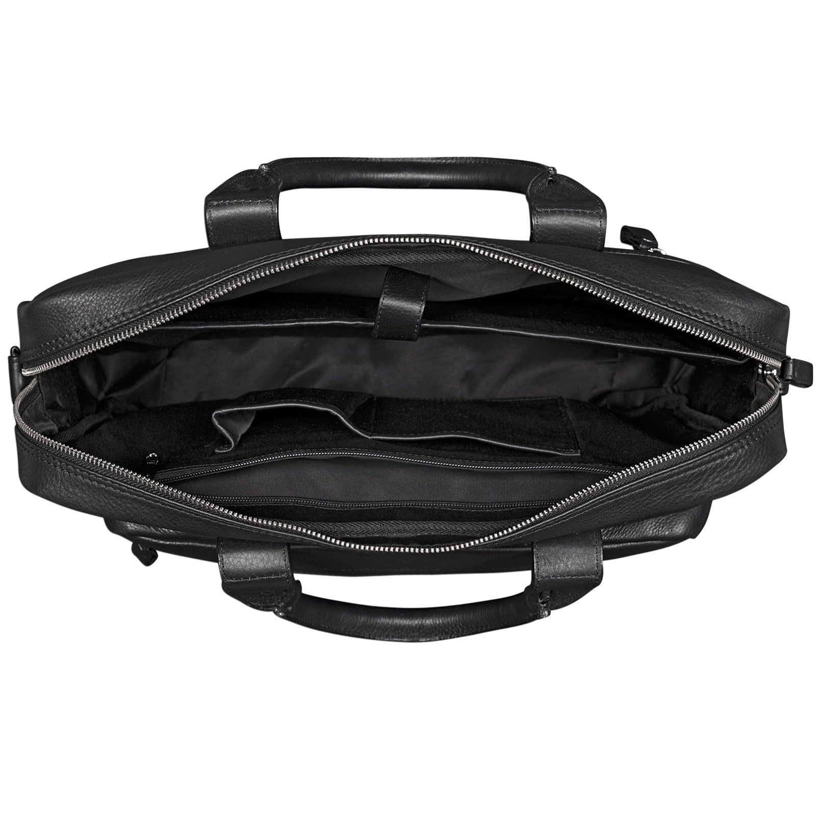 Ledertasche Schwarz 