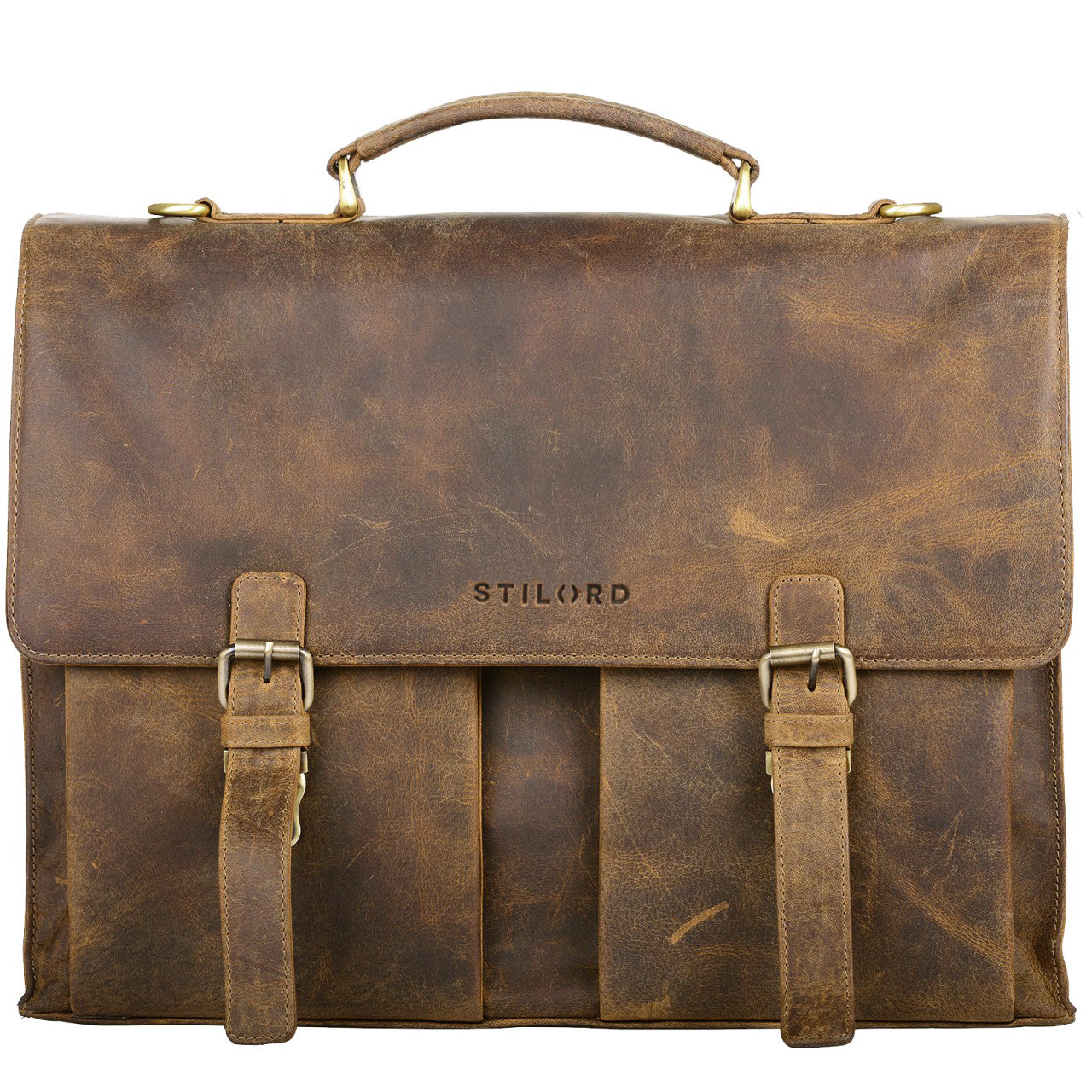 Ledertasche braun im Vintage Style für Damen Herren