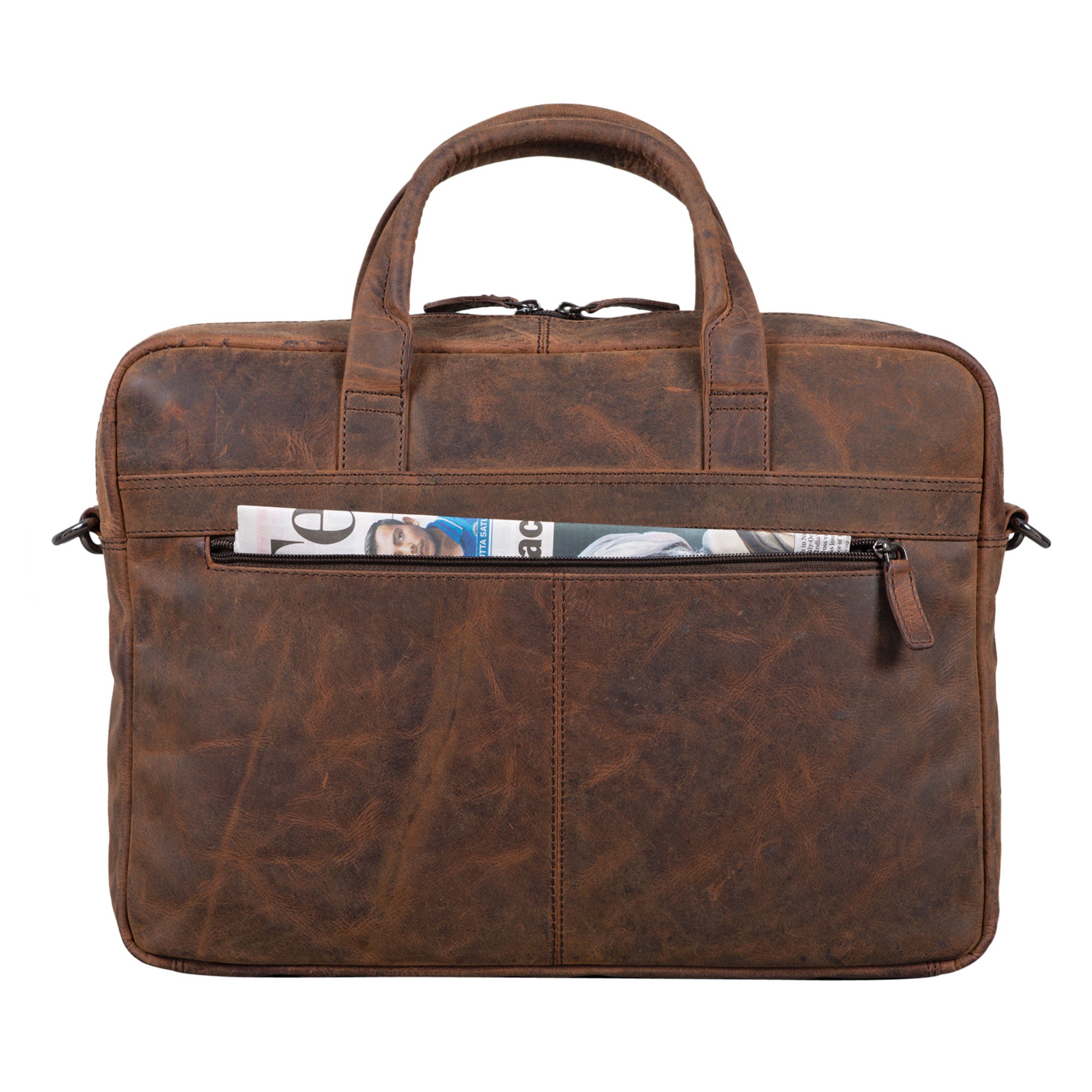 Herren Schultertasche Leder Vintage