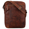 "Fox" Pánská Kožená Vintage Messenger Taška Malá a Stylová