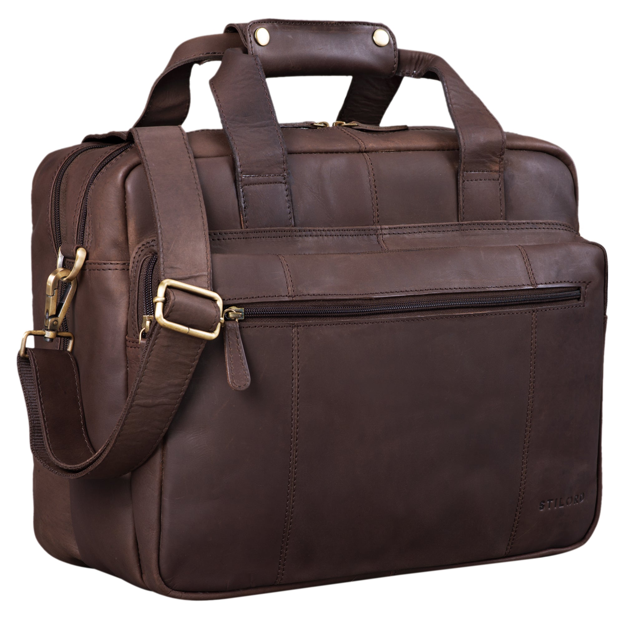 Vintage Leder Lehrertasche Herren XL
