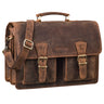 "Jeffrey" Kožená Učitelská Aktovka – Velká Vintage Taška