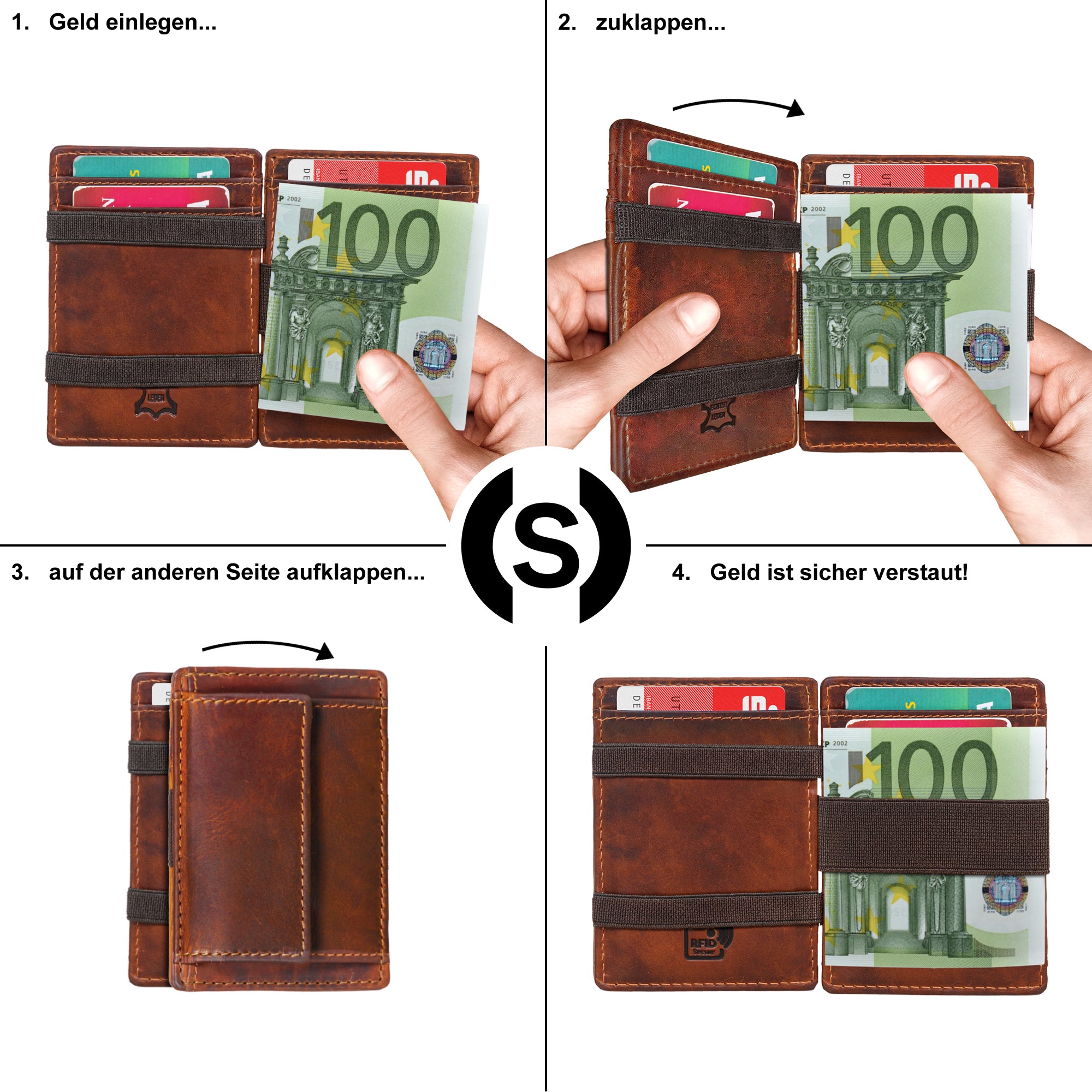 Magic Wallet Echtleder