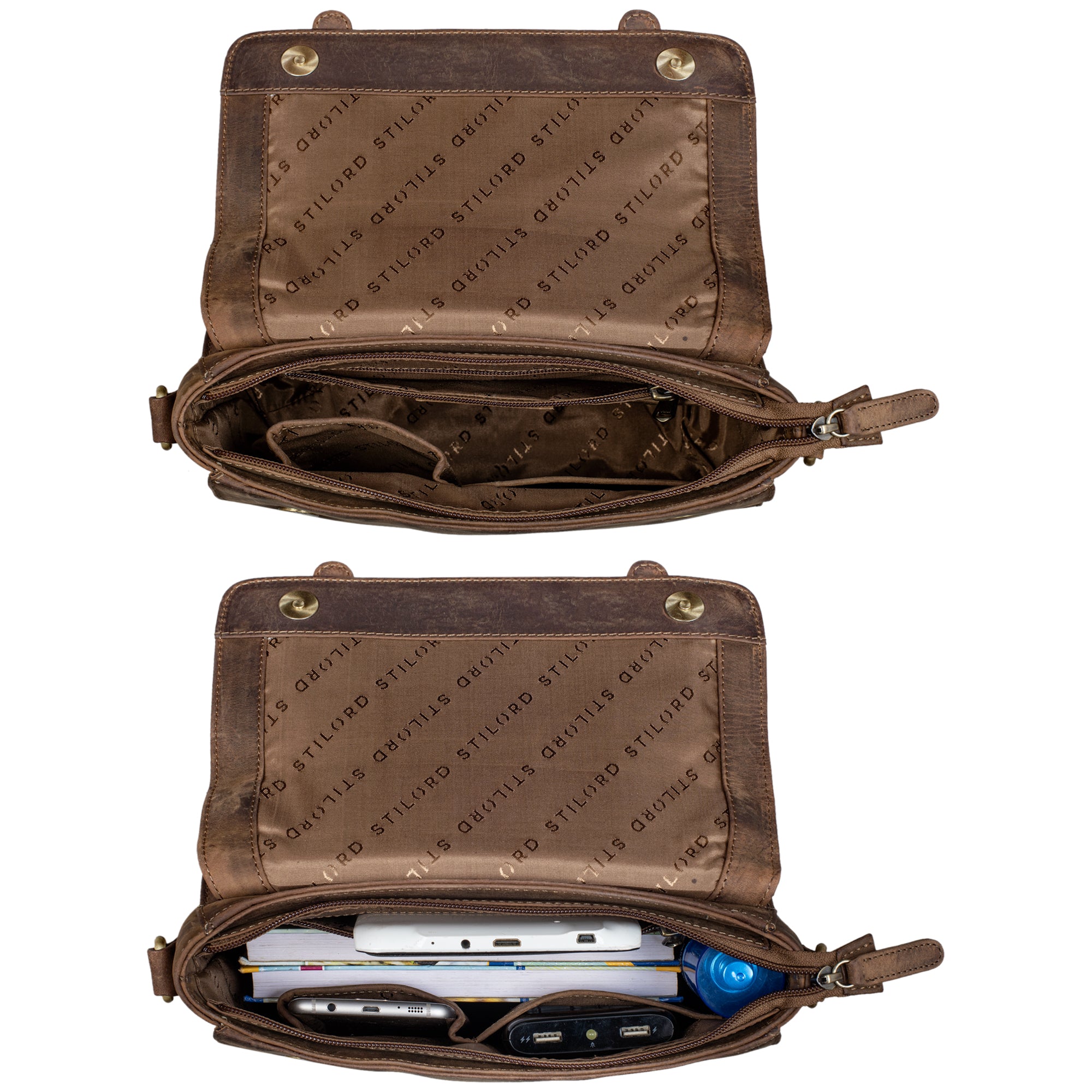 Crossbody Bag Leder Vintage klein