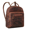 "Kima" Vintage Batoh Dámský Malý Kožený Městský Rucksack