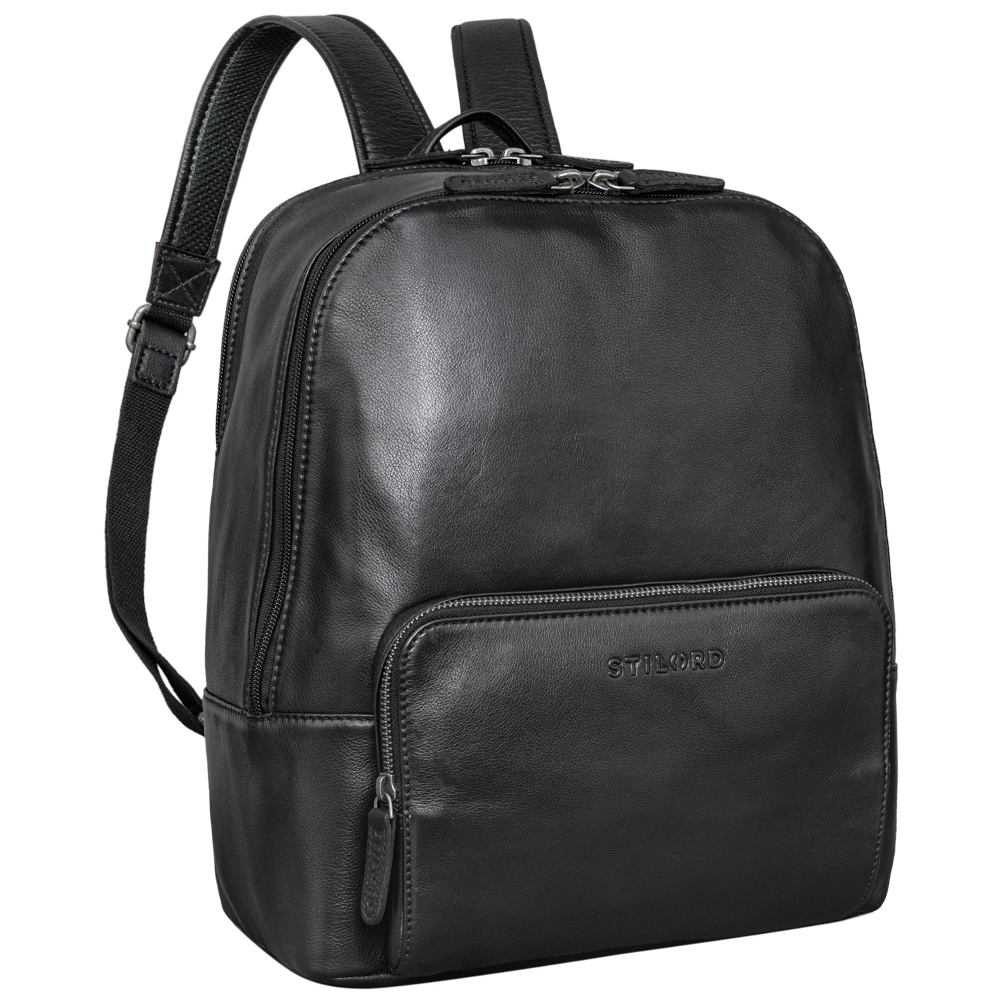 Brauner Retro Rucksack Leder