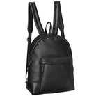 Schwarzer Lederrucksack
