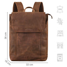 Herren Rucksack Leder braun