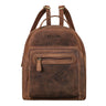 "Kima" Vintage Batoh Dámský Malý Kožený Městský Rucksack