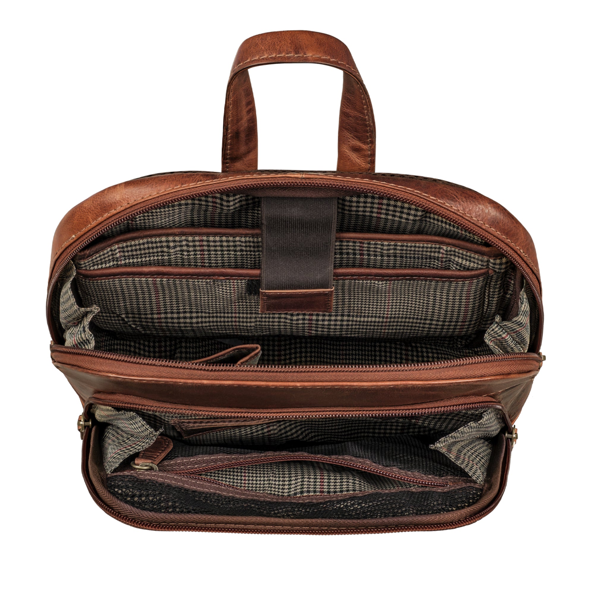 Rucksack für Arbeit, Uni und Freizeit aus Leder