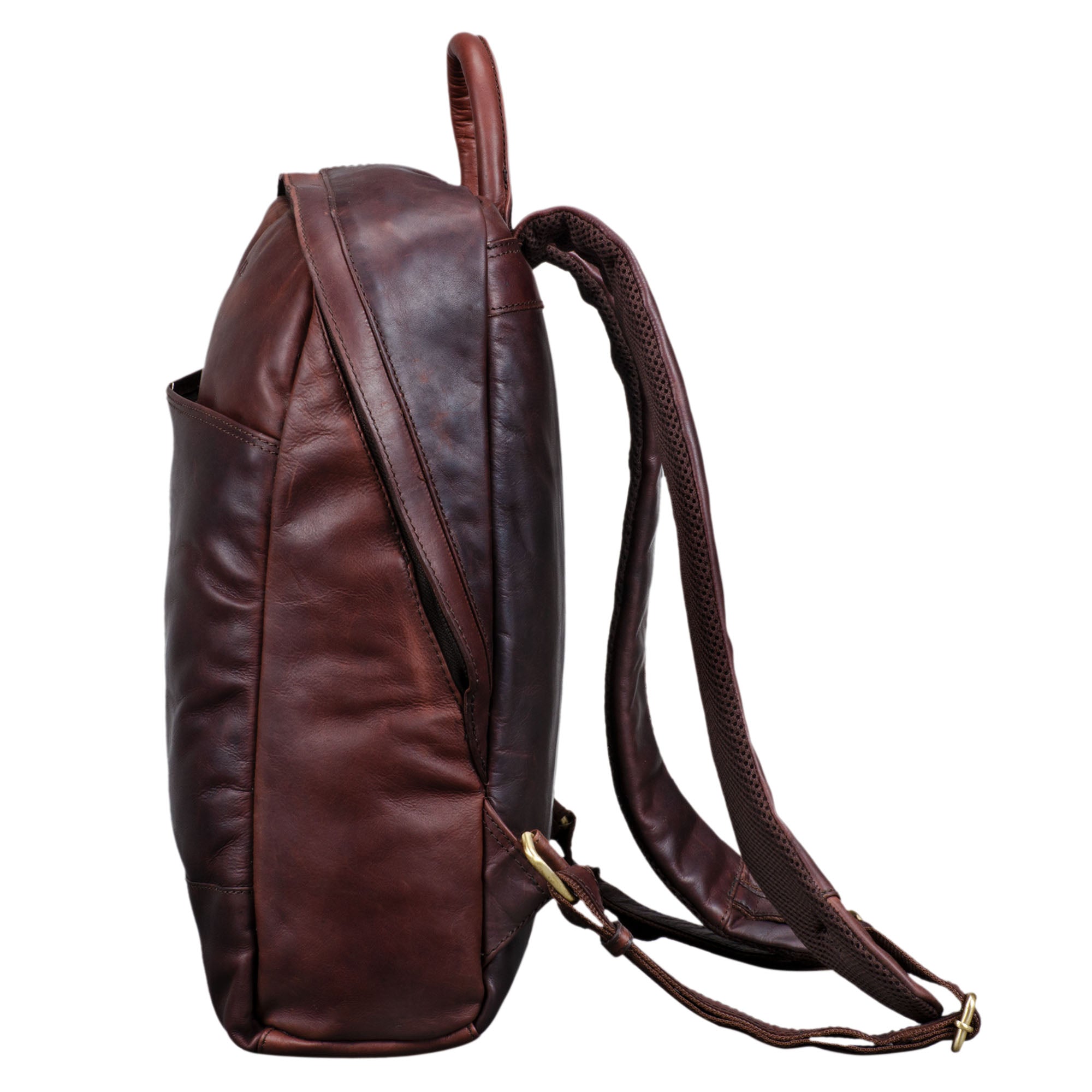 Vintage Lederrucksack Schulrucksack groß