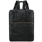 Schwarzer Business Rucksack Leder
