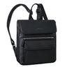 Kleiner Leder Rucksack schwarz