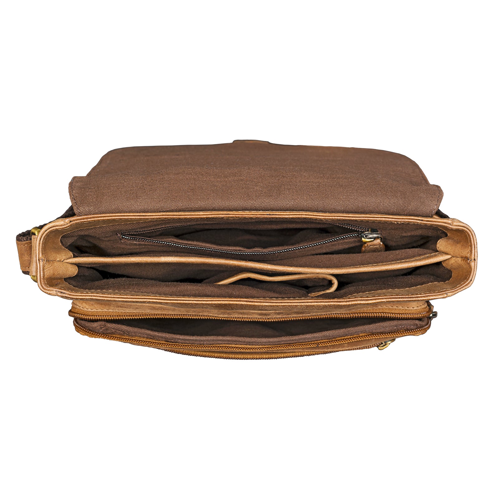 Umschlagtasche braun Vintage
