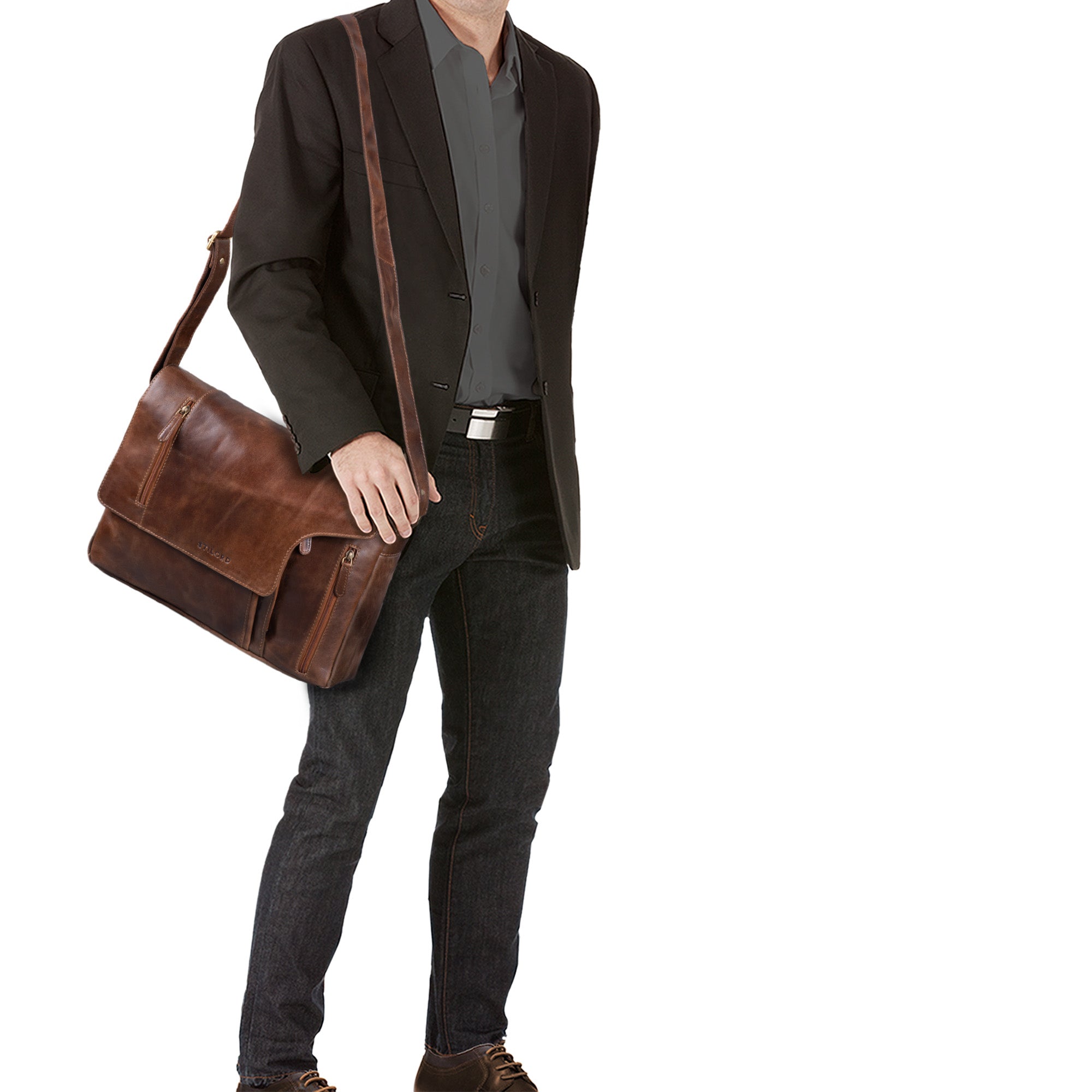 Vintage Messenger Bag Leder