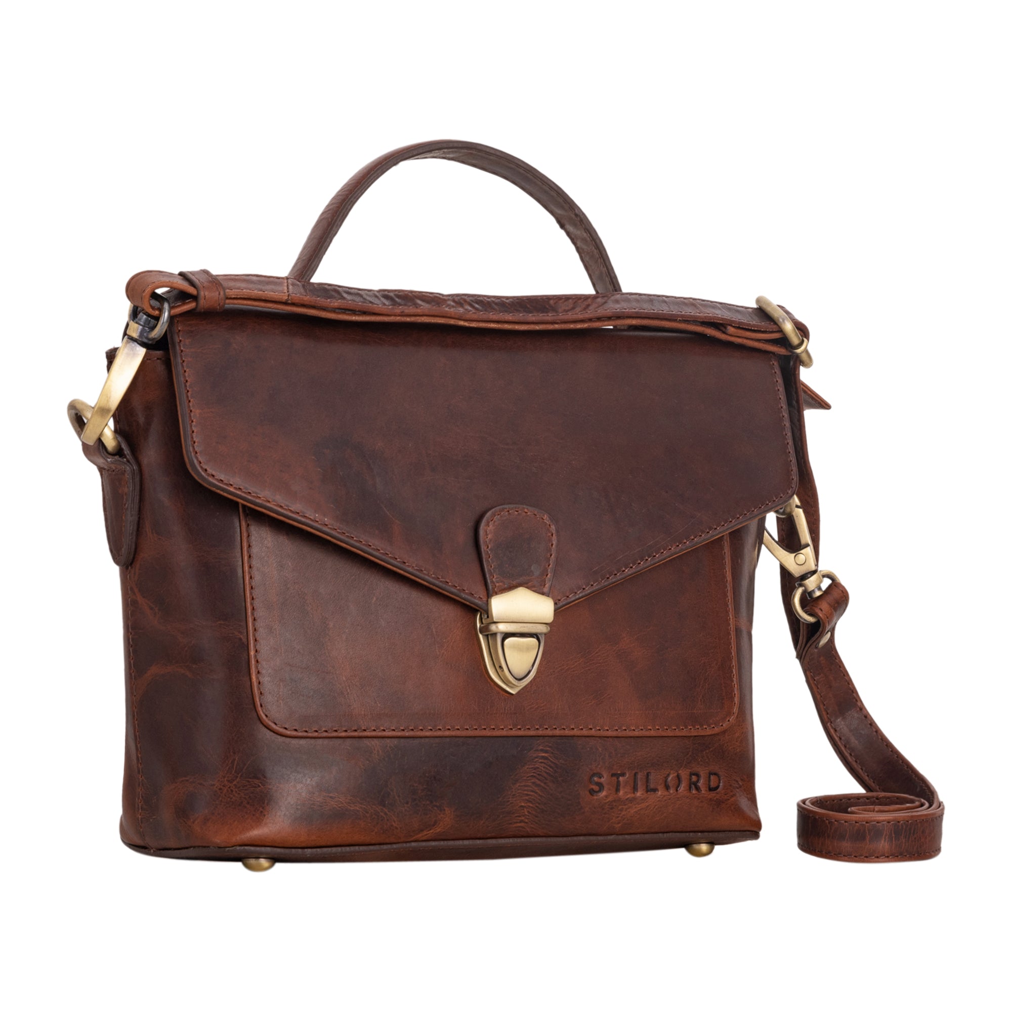 Leder Retro Handtasche Damen