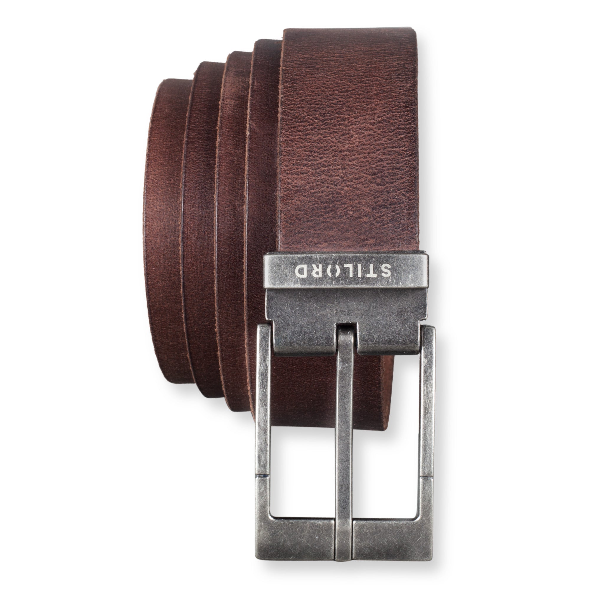 Vintage Herrengürtel Leder dunkelbraun