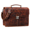 Vintage Businesstasche Echtleder braun