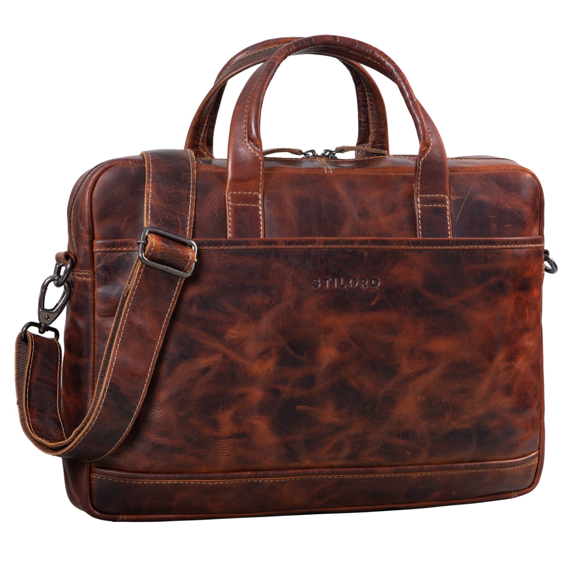 Große Ledertasche Herren braun