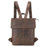 Charlie" Vintage Kožený Rucksack Hnědý Střední Daypack pro Muže