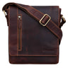 „Easton“ Malá Messenger Taška Z Prvé Kůže Vintage Taška Na Rameno