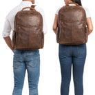 Laptoprucksack braun Vintage