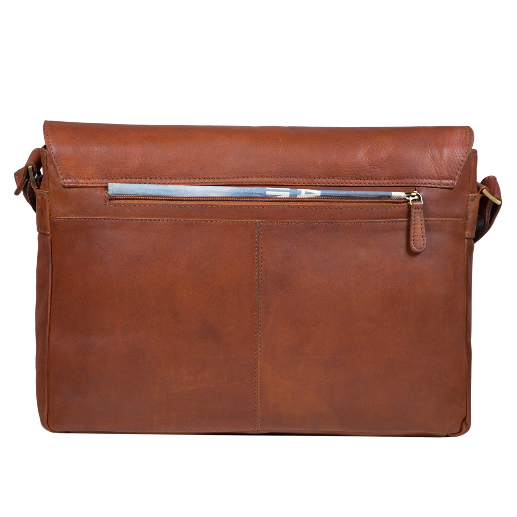 Businesstasche Leder cognac braun