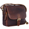 Vintage Umhängetasche Frauen Leder braun