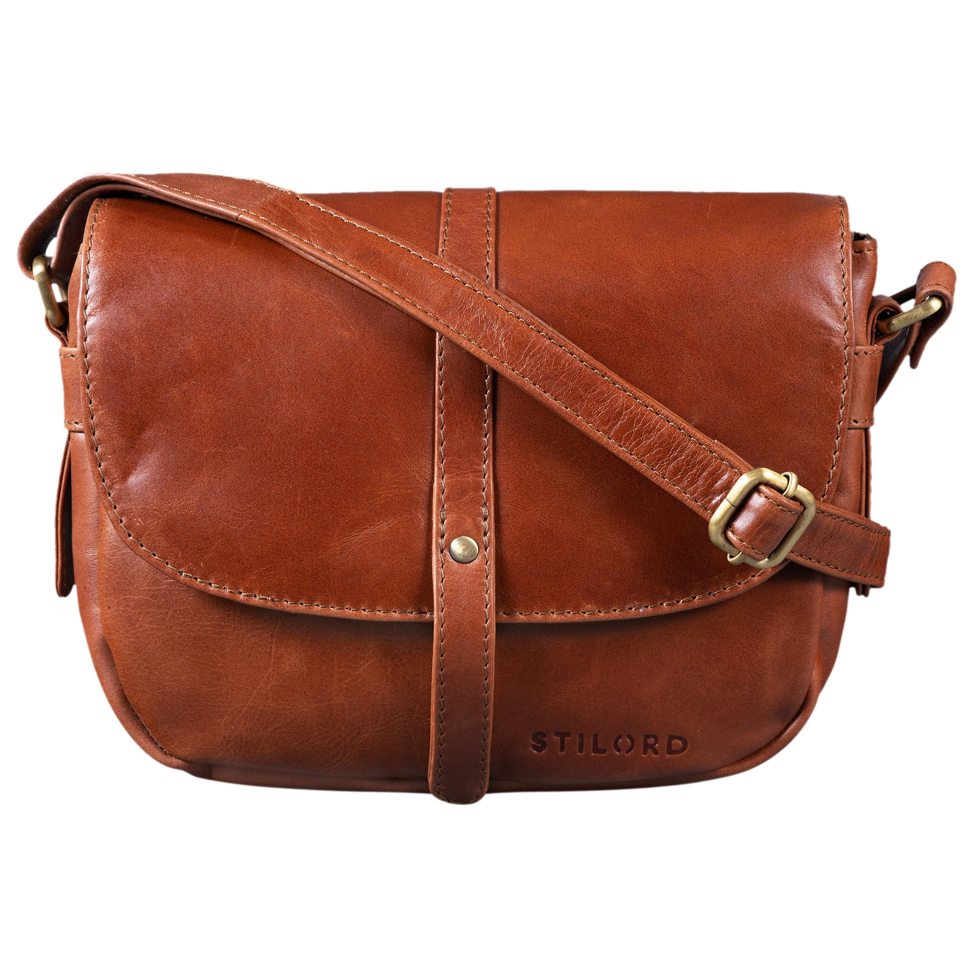 Leder Umhängetasche Frauen Vintage braun