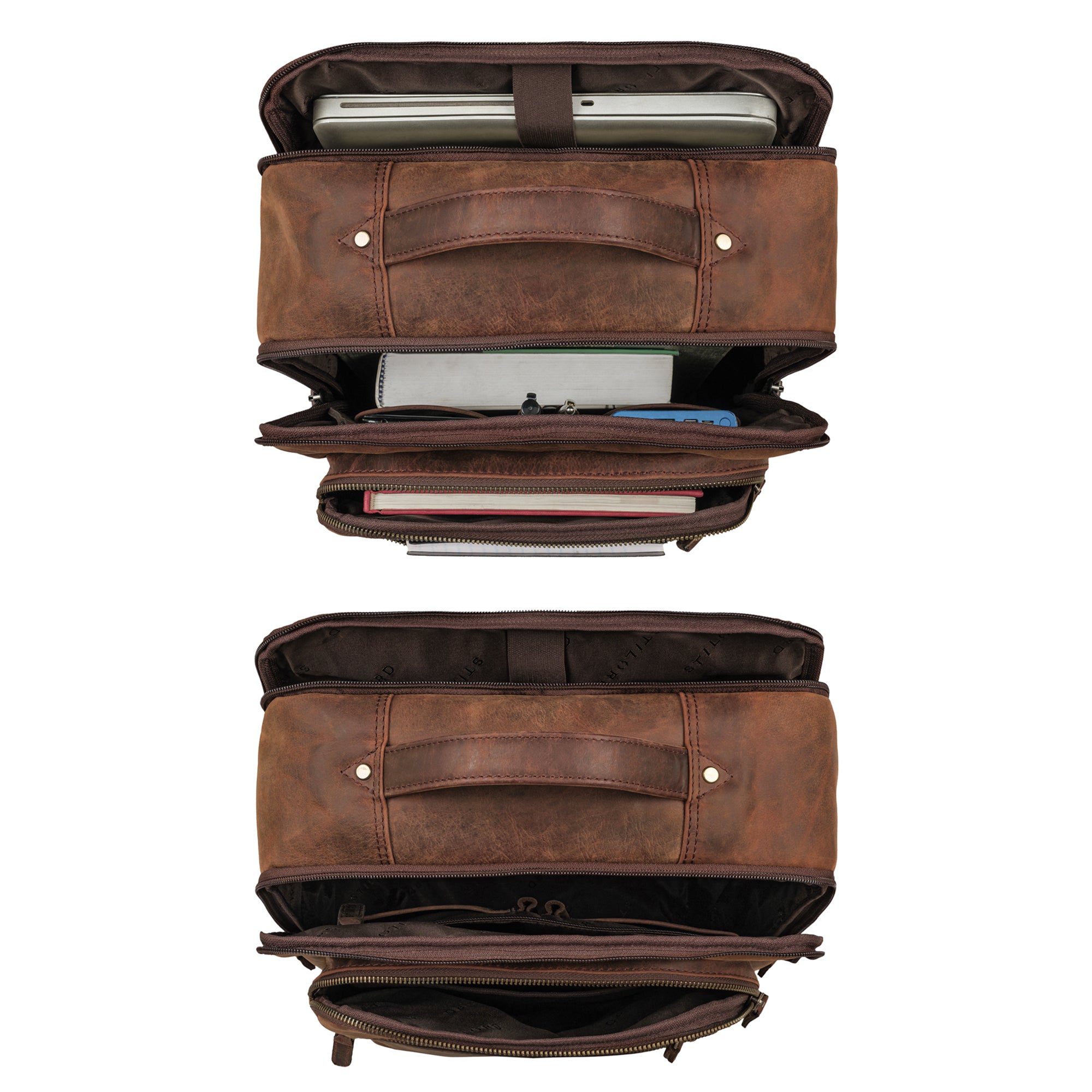 Business Backpack Herren Leder