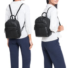 leder rucksack anti diebstahl damen schwarz