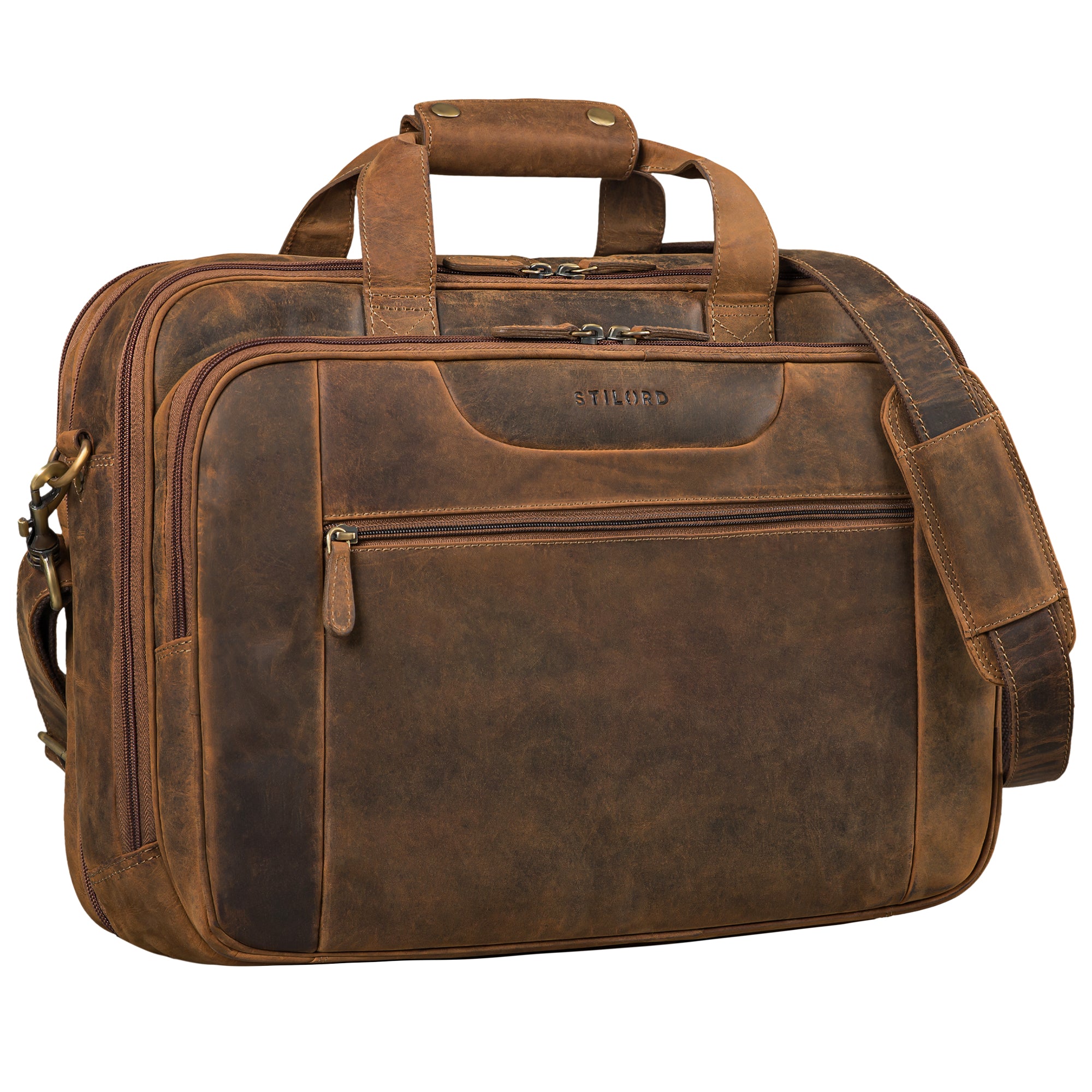 Aktentasche Leder braun Modernes Design