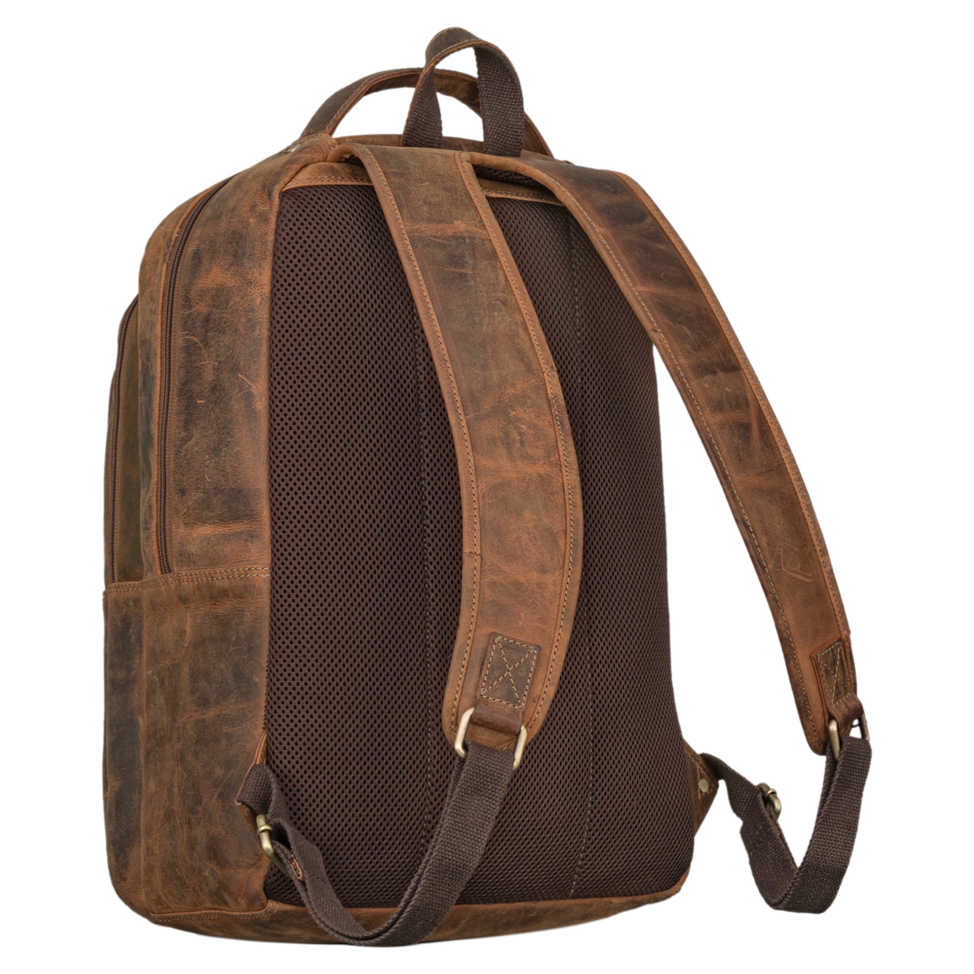 brauner business rucksack herren