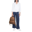 lederrucksack damen schick mittel - braun