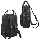 damen rucksack echt leder schwarz