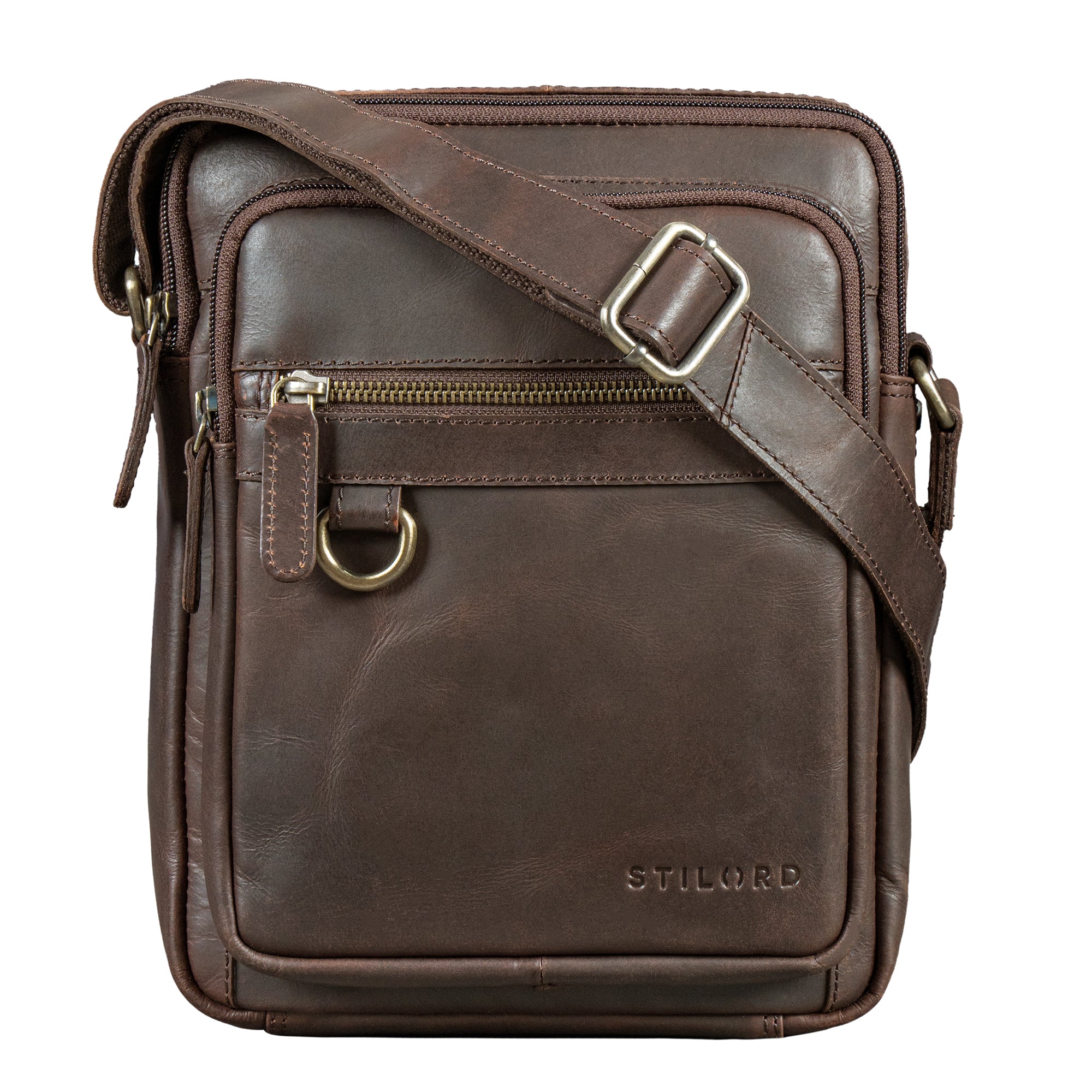 Moderne Leder Schultertasche für Herren
