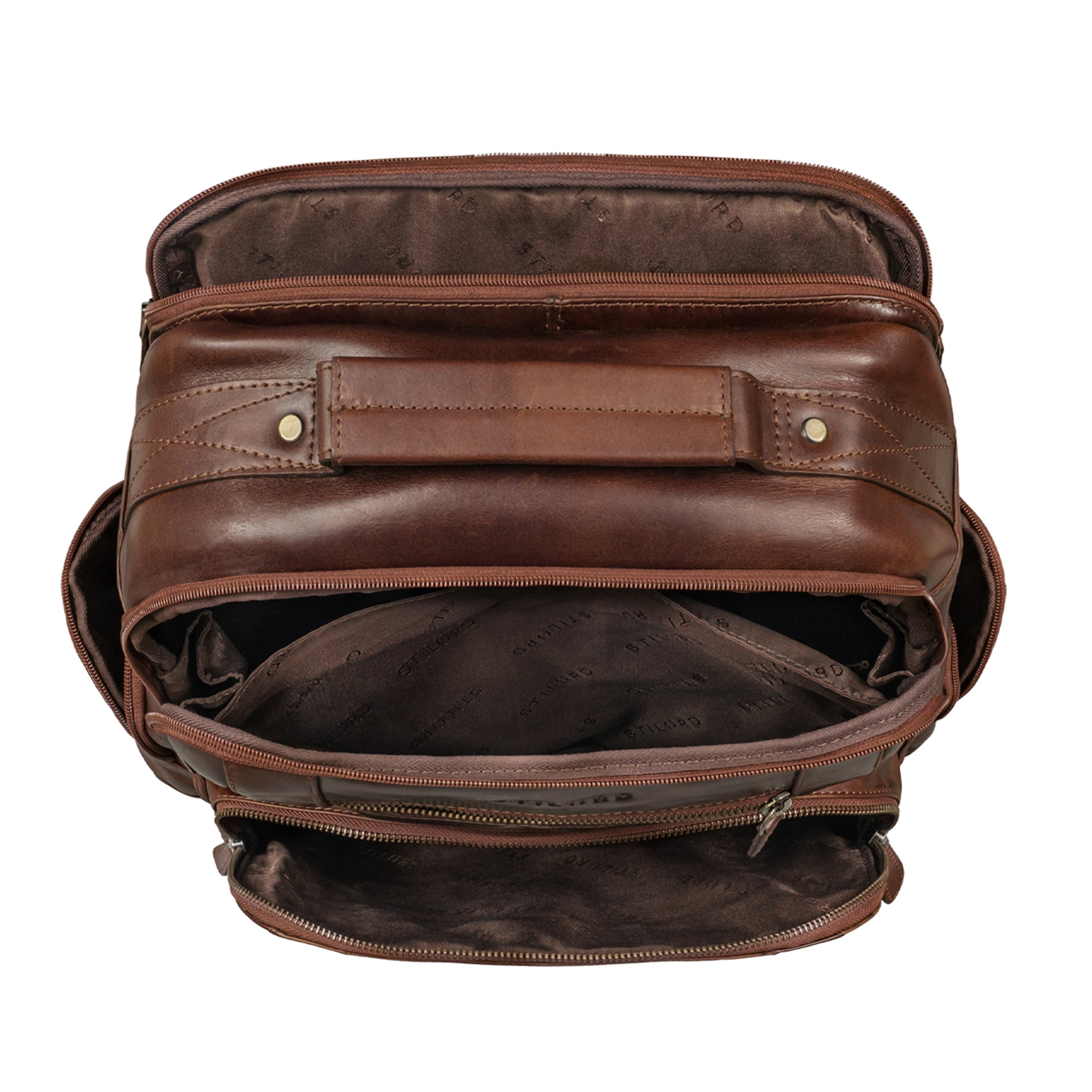 Rucksack Herren Leder braun