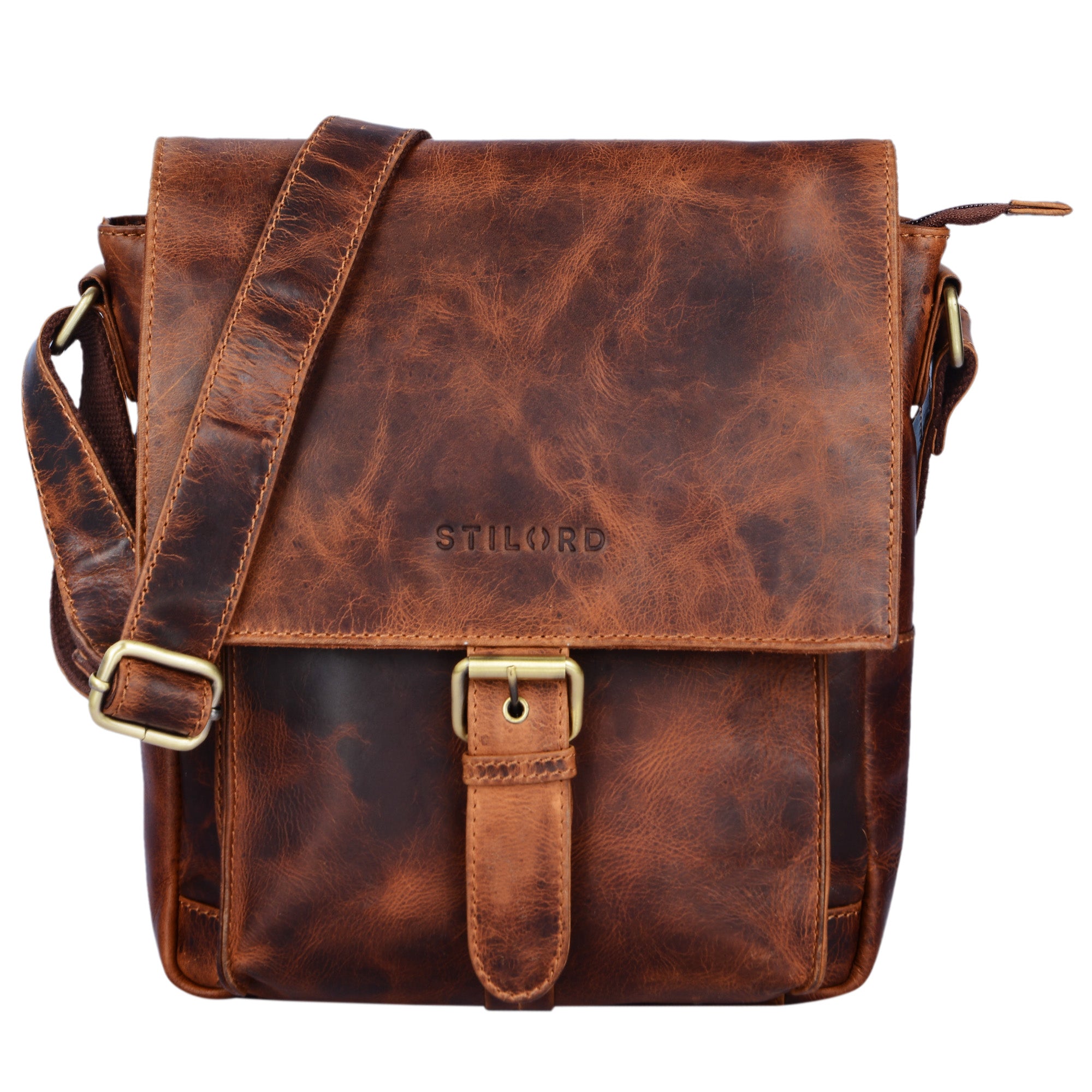 Leder Messenger Tasche klein