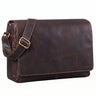 "Reinhold" Vintage Messenger Bag Pánská Kožená Taška na Notebook 15,6–16 Palců