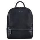 Schwarzer Lederrucksack