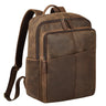 Großer Business Rucksack Leder braun für 15,6 Zoll Laptop