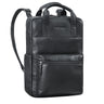 Großer Schwarzer Business Lederrucksack Damen 15.6 Zoll 