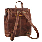 schicker Leder Rucksack in braun