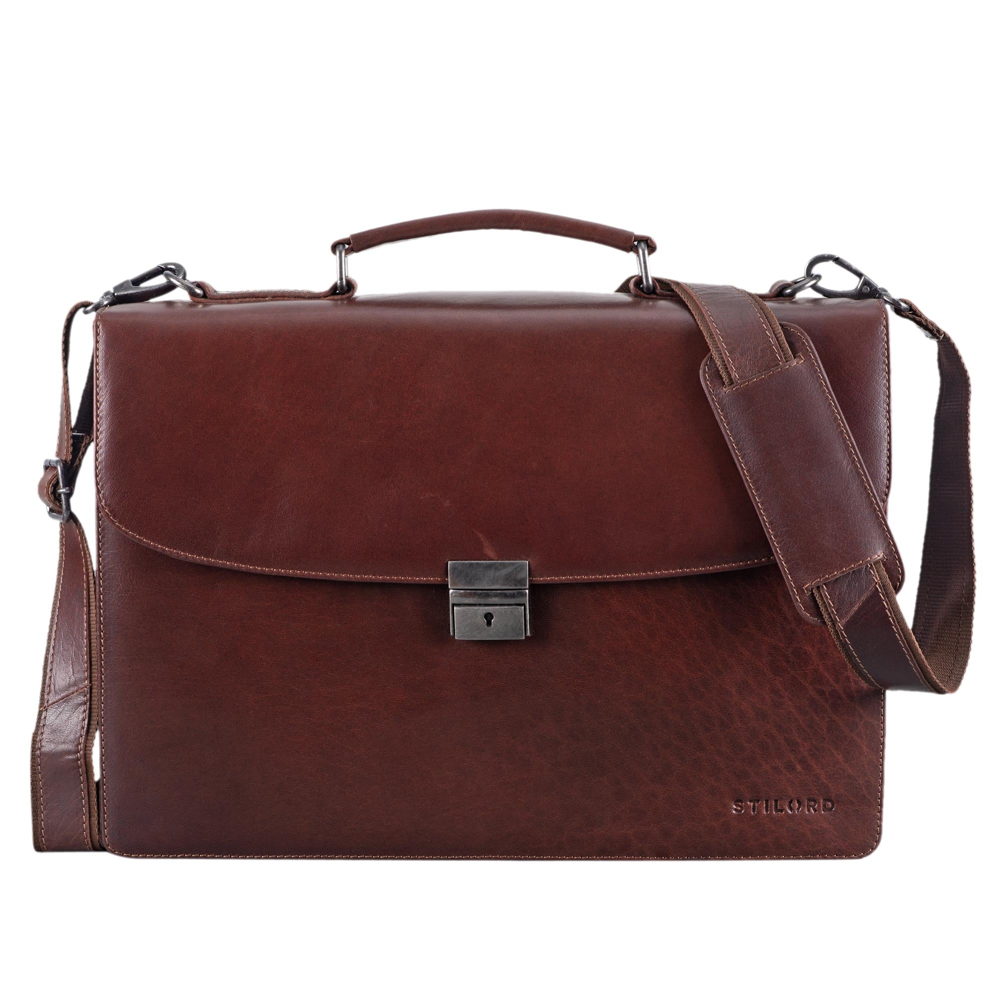 Leder Aktentasche braun